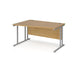 Maestro 25 left hand cantilever leg wave office desk Desking Dams 