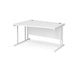 Maestro 25 left hand cantilever leg wave office desk Desking Dams 