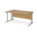 Maestro 25 left hand cantilever leg wave office desk Desking Dams 