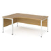 Maestro 25 left hand ergonomic office desk Desking Dams 