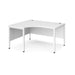 Maestro 25 left hand ergonomic office desk Desking Dams 