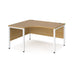 Maestro 25 left hand ergonomic office desk Desking Dams 