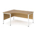 Maestro 25 left hand ergonomic office desk Desking Dams 