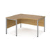 Maestro 25 left hand ergonomic office desk Desking Dams 