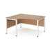 Maestro 25 left hand ergonomic office desk Desking Dams 