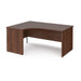 Maestro 25 Panel Leg left hand ergonomic corner office desk Desking Dams Walnut 1600mm x 1200mm 