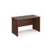 Maestro 25 panel leg narrow straight office desk Desking Dams Walnut 1200mm x 600mm 