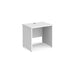 Maestro 25 panel leg narrow straight office desk Desking Dams White 800mm x 600mm 