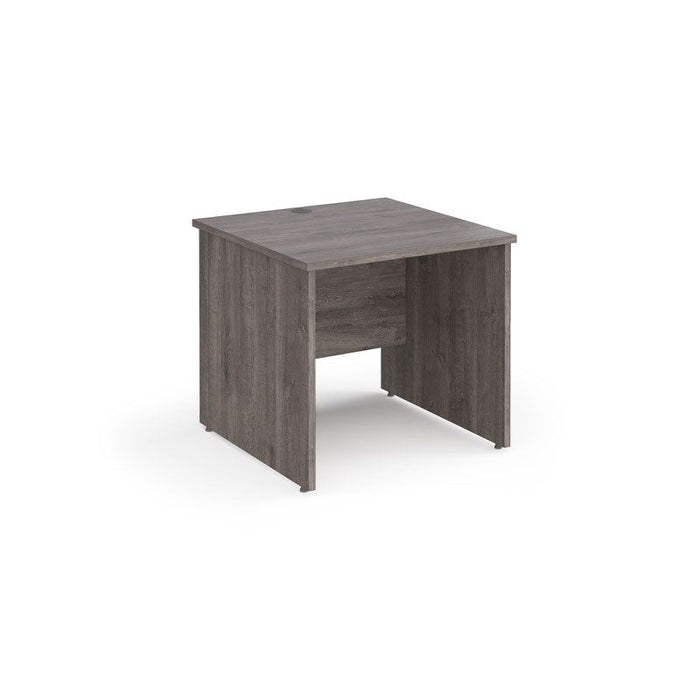 Maestro 25 Panel Leg straight office desk Desking Dams Grey Oak 800mm x 800mm 