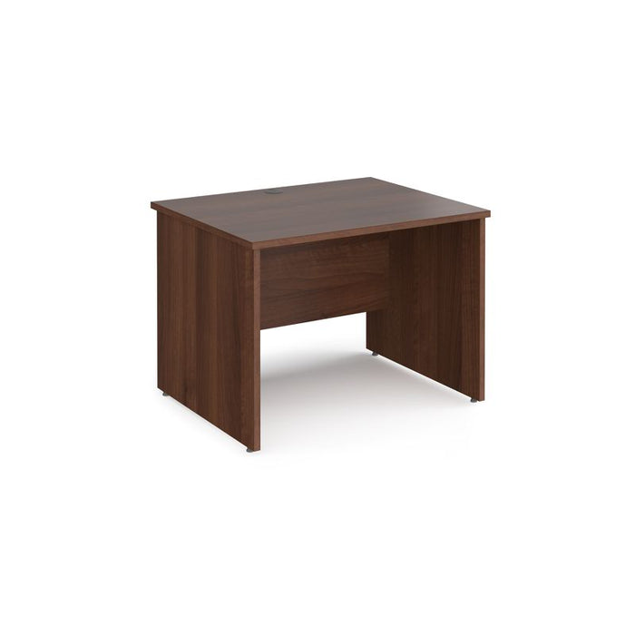 Maestro 25 Panel Leg straight office desk Desking Dams Walnut 1000mm x 800mm 