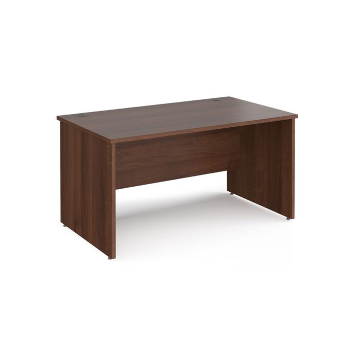 Maestro 25 Panel Leg straight office desk Desking Dams Walnut 1400mm x 800mm 