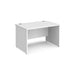 Maestro 25 Panel Leg straight office desk Desking Dams White 1200mm x 800mm 