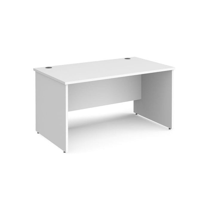 Maestro 25 Panel Leg straight office desk Desking Dams White 1400mm x 800mm 