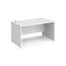 Maestro 25 Panel Leg straight office desk Desking Dams White 1400mm x 800mm 