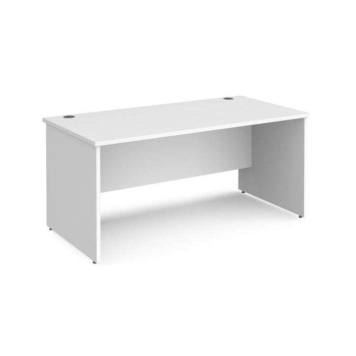 Maestro 25 Panel Leg straight office desk Desking Dams White 1600mm x 800mm 