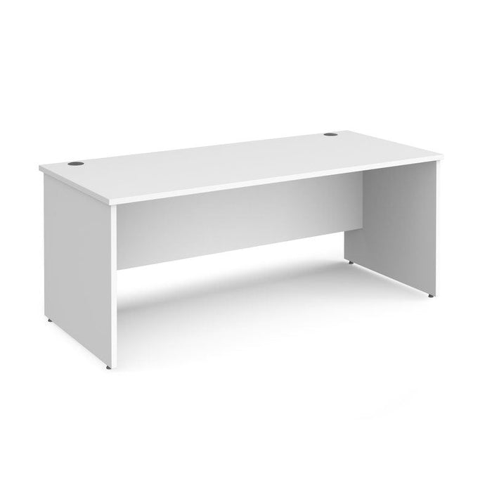 Maestro 25 Panel Leg straight office desk Desking Dams White 1800mm x 800mm 