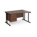 Maestro 25 right hand cantilever leg wave desk with 2 drawer pedestal Desking Dams 