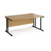 Maestro 25 right hand cantilever leg wave office desk Desking Dams 