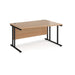 Maestro 25 right hand cantilever leg wave office desk Desking Dams 