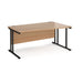 Maestro 25 right hand cantilever leg wave office desk Desking Dams 