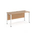 Maestro 25 straight 4 leg narrow office desk Desking Dams 