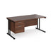 Maestro 25 straight office desk with 2 drawer pedestal Desking Dams 