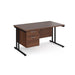 Maestro 25 straight office desk with 2 drawer pedestal Desking Dams 