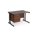 Maestro 25 straight office desk with 2 drawer pedestal Desking Dams 