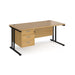 Maestro 25 straight office desk with 3 drawer pedestal Desking Dams 