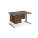 Maestro 25 straight office desk with 3 drawer pedestal Desking Dams 