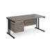 Maestro 25 straight office desk with 3 drawer pedestal Desking Dams 