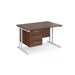 Maestro 25 straight office desk with 3 drawer pedestal Desking Dams 