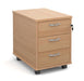 Maestro Mobile Under Desk Pedestal PEDESTALS Dams Beech 3 Drawers 