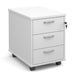 Maestro Mobile Under Desk Pedestal PEDESTALS Dams White 3 Drawers 