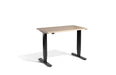 Mini Height Adjustable Desk 1000 x 600mm Desking Lavoro Black Maple 