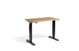 Mini Height Adjustable Desk 1000 x 600mm Desking Lavoro Black Oak 