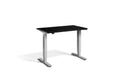 Mini Height Adjustable Desk 1000 x 600mm Desking Lavoro Silver Black 