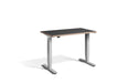 Mini Height Adjustable Desk 1000 x 600mm Desking Lavoro Silver Graphite / Ply Edge 