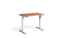 Mini Height Adjustable Desk 1000 x 600mm Desking Lavoro White Beech 