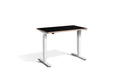 Mini Height Adjustable Desk 1000 x 600mm Desking Lavoro White Black / Ply Edge 