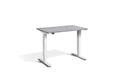 Mini Height Adjustable Desk 1000 x 600mm Desking Lavoro White Concrete 