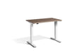 Mini Height Adjustable Desk 1000 x 600mm Desking Lavoro White Grey Nebraska 