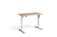 Mini Height Adjustable Desk 1000 x 600mm Desking Lavoro White Maple 