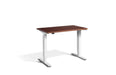 Mini Height Adjustable Desk 1000 x 600mm Desking Lavoro White Walnut 