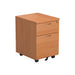 Mobile Under Desk Pedestal PEDESTALS TC Group Beech 2 Drawers 