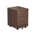 Mobile Under Desk Pedestal PEDESTALS TC Group Walnut 2 Drawers 