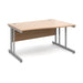 Momento right hand office wave desk Desking Dams Beech 1400mm x 990mm 