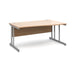 Momento right hand office wave desk Desking Dams Beech 1600mm x 990mm 