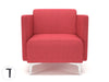 Napa Slim Arm 75cm Wide Armchair in Camira Era Fabric Armchairs Dynamic Office Solutions 