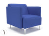 Napa Slim Arm 75cm Wide Armchair in Camira Era Fabric Armchairs Dynamic Office Solutions Perennial Brushed Chrome 